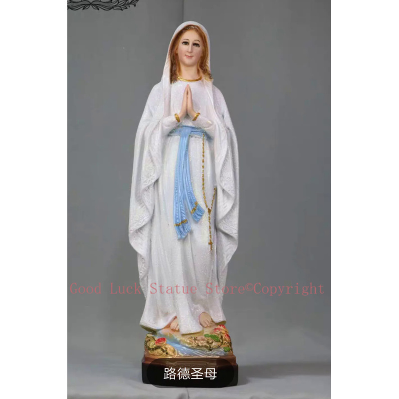 Resin Art Mary - 50cmの大きな物資,卸売り,カトリック,宗教的なイエス,ルルド,聖母マリア,神聖な芸術の像