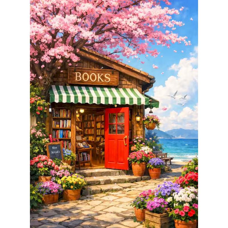 Resin Art On Canvas - GATYZTORY 数字で描く絵画 大人用 初心者キット 花鉢植えの風景 数字で描くアクリル絵の具