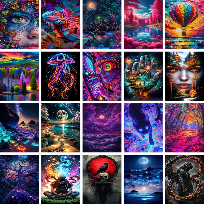 Resin Art Images - 1つのダイヤモンドペインティングセット、主な画像パターンを含みますが限定されず、ラウンドダイヤモンドフルダイヤモンドアート、サイズ40x70cm