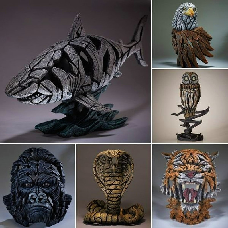 Resin Art Ideas - 現代的な倫理的剥製術の彫刻アートコレクション、現代的で斬新なスタイル、持続可能な家の装飾、ユニークなギフトアイデア