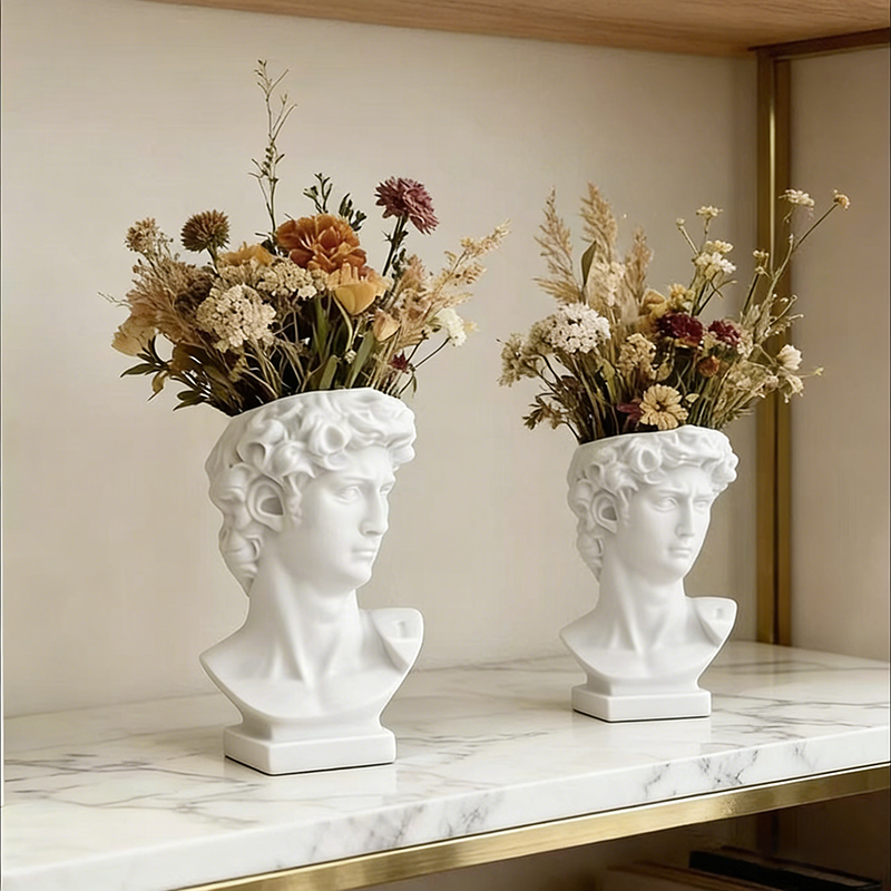 2026年新作ノベルティバスト彫刻樹脂製花瓶、芸術愛好家やミ - Resin Art Ideas のレビューと価格