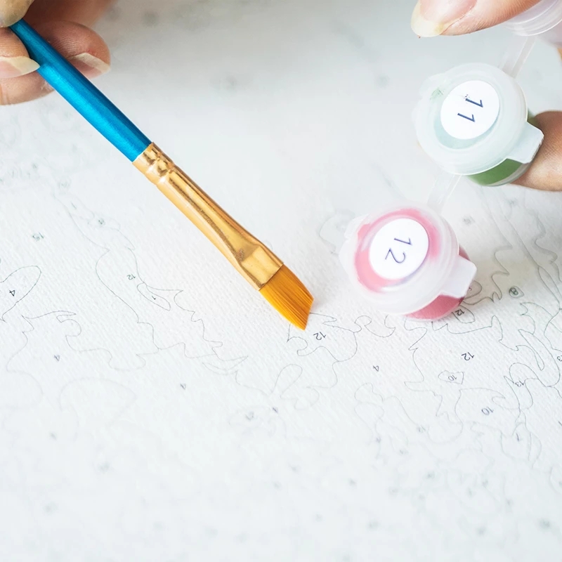 GATYZTORY 数字で描く絵画 大人用 初心者キット 花 - Resin Art On Canvas のレビューと価格