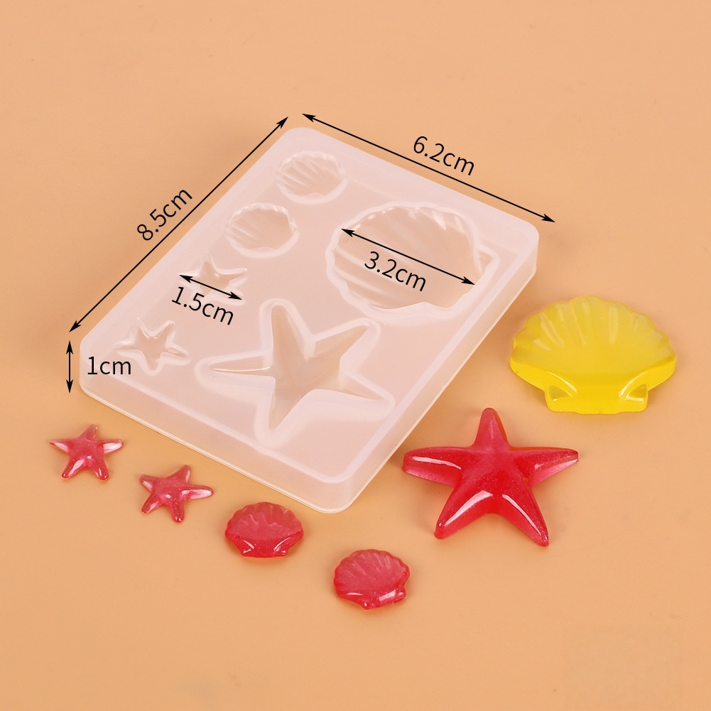 DIY 海洋テーマクリスタルエポキシ樹脂シェルジュエリーペン - Resin Art Glue のレビューと価格