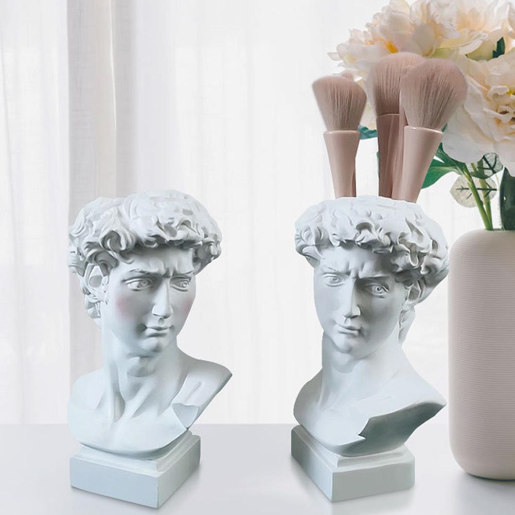 クリエイティブペンホルダーアートフラワーポット化粧ブラシ収納 - Resin Art Design のレビューと価格