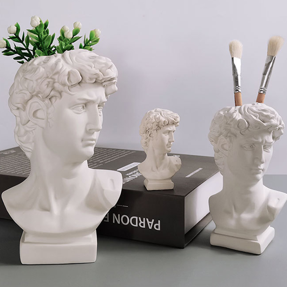 クリエイティブペンホルダーアートフラワーポット化粧ブラシ収納 - Resin Art Design のレビューと価格