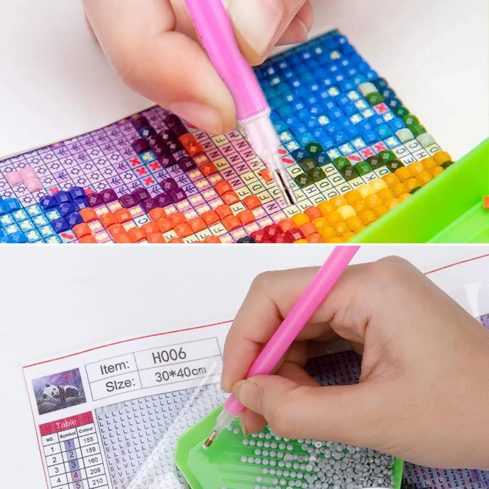 クロスステッチのダイヤモンド絵画,オリジナルのビーズの衣装, - Resin Art Mary のレビューと価格