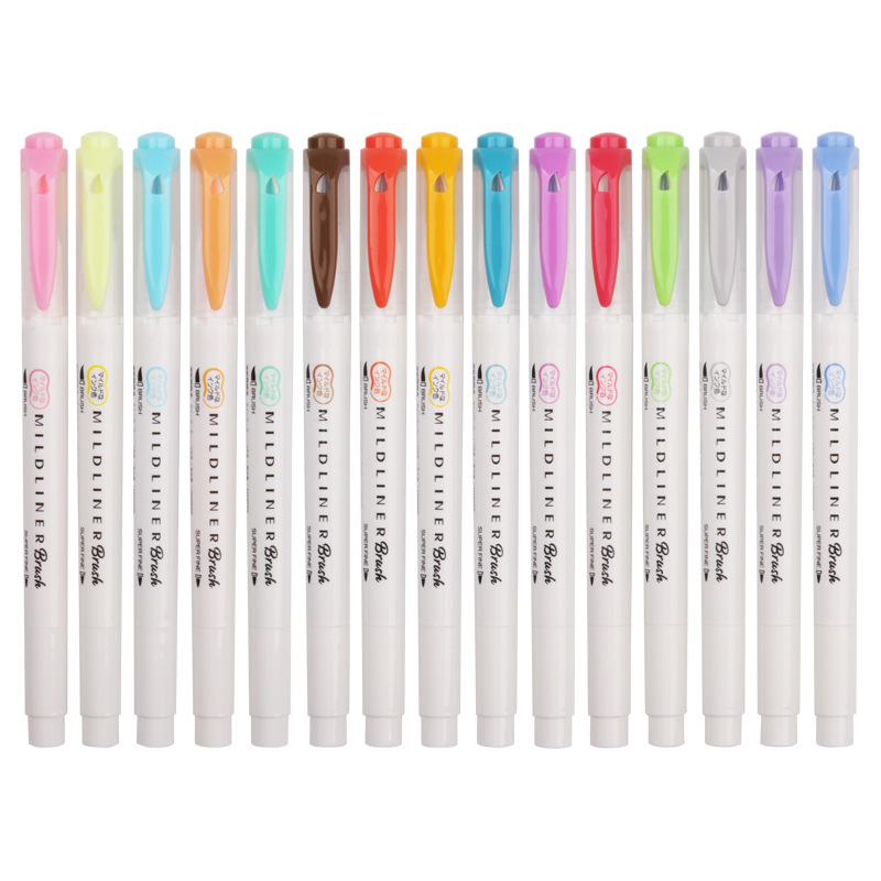 ゼブラマイルドライナー蛍光ペンセット、日本の文房具、両端ソフ - Zebra Pen Mildliner のレビューと価格