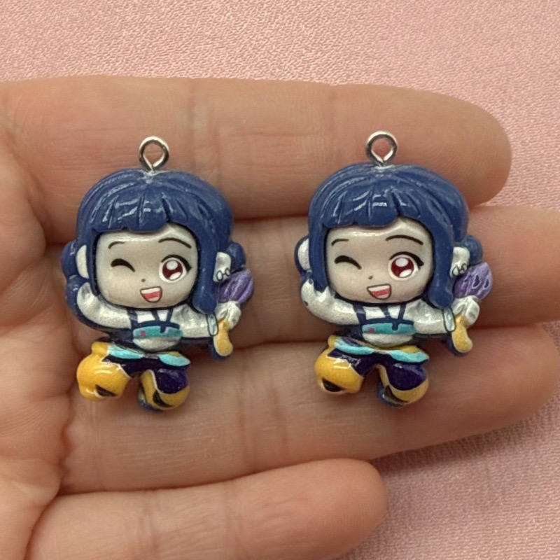 10個入り樹脂製漫画ペンダント、DIYジュエリー製作イヤリン - Resin Art Engagement のレビューと価格