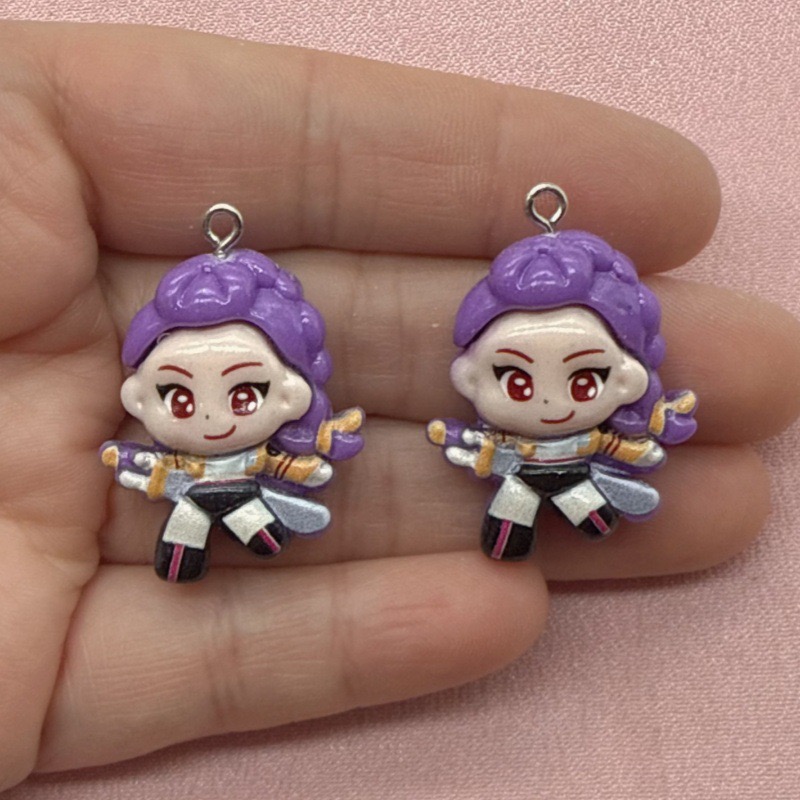 10個入り樹脂製漫画ペンダント、DIYジュエリー製作イヤリン - Resin Art Engagement のレビューと価格