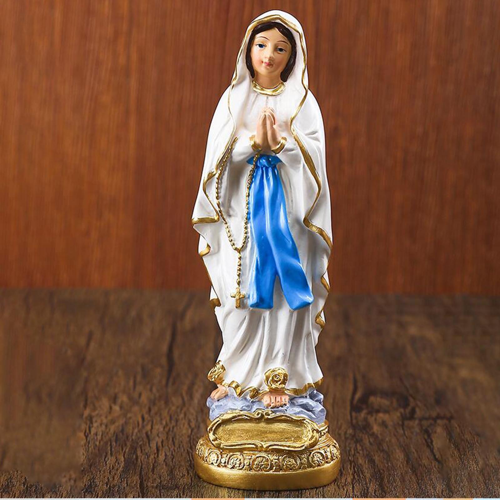 マリア像置物彫刻家の装飾品アートクラフトルルドの聖母像 - Resin Art Mary のレビューと価格