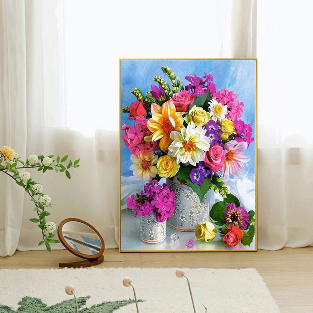 フルダイヤモンドモザイクフラワー 5D ダイヤモンドペインテ - Resin Art Flower のレビューと価格