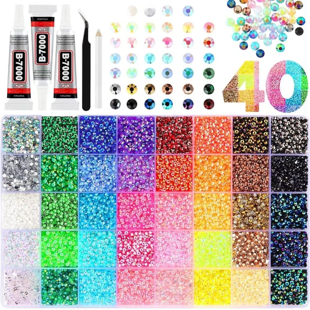 マルチカラーレジンラインストーンキットDIYデコレーションク - Resin Art Equipment のレビューと価格