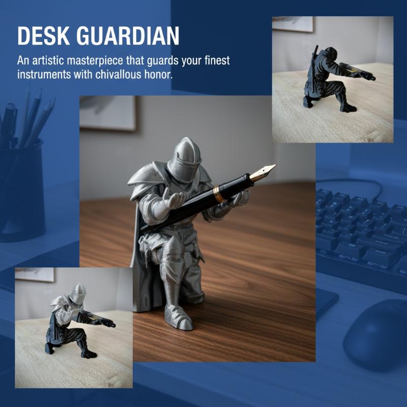 騎士ペンホルダー樹脂中世鎧デスクオーガナイザー画材オフィス用 - Resin Art Equipment のレビューと価格