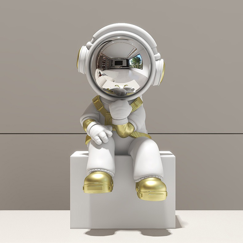ミニチュア宇宙飛行士の装飾品、リビングルームの美的置物、創造 - Resin Art Ideas のレビューと価格