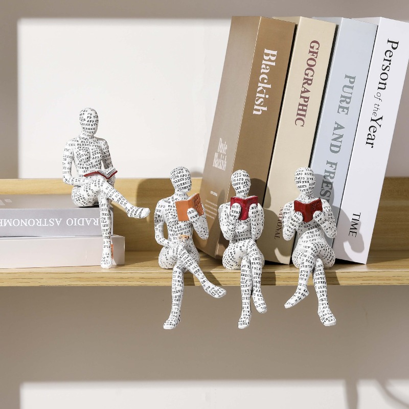 1個入り ミニ読書女性像 思考家スタイル レジンアート彫刻  - Resin Art Images のレビューと価格