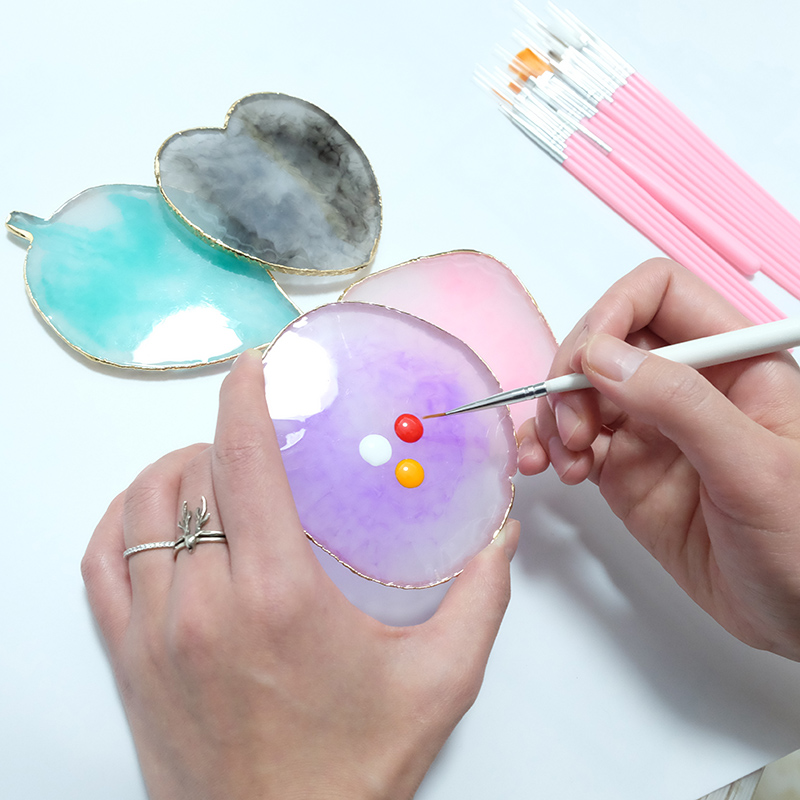 樹脂石カラーパレットジェルネイルポリッシュ混合描画ペイントプ - Resin Art Design のレビューと価格