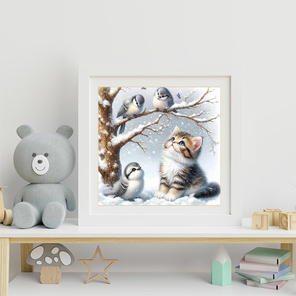 エバーシャイン猫ダイヤモンドモザイク動物DIY絵画ラインスト - Resin Art Equipment のレビューと価格