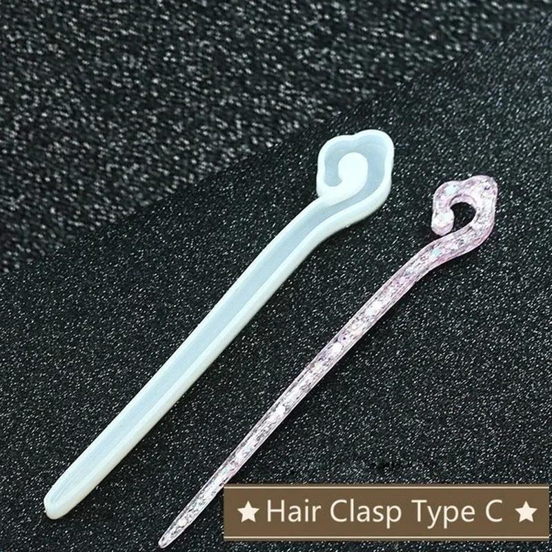 新しい透明ヘアピンシリコーン特殊金型樹脂 DIY ヘアジュエ - Resin Art Engagement のレビューと価格