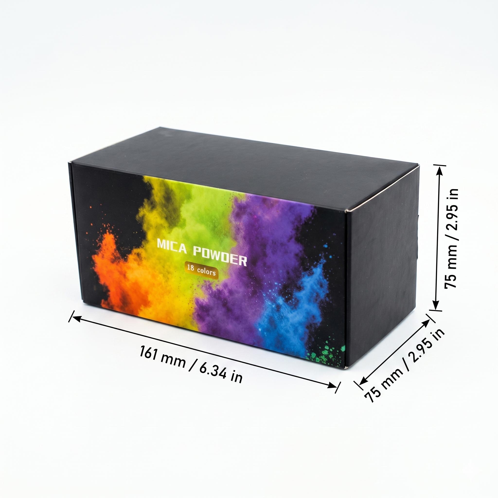 18色マイカパウダーセット、金銀銅箔入り、エポキシ樹脂DIY - Mica Flake Resin のレビューと価格