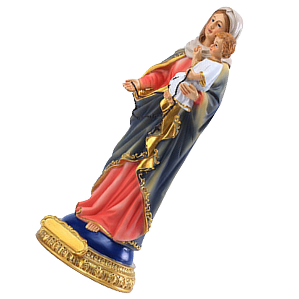 聖母マリアの樹脂製宗教装飾品 デスクトップアートデコレーショ - Resin Art Mary のレビューと価格