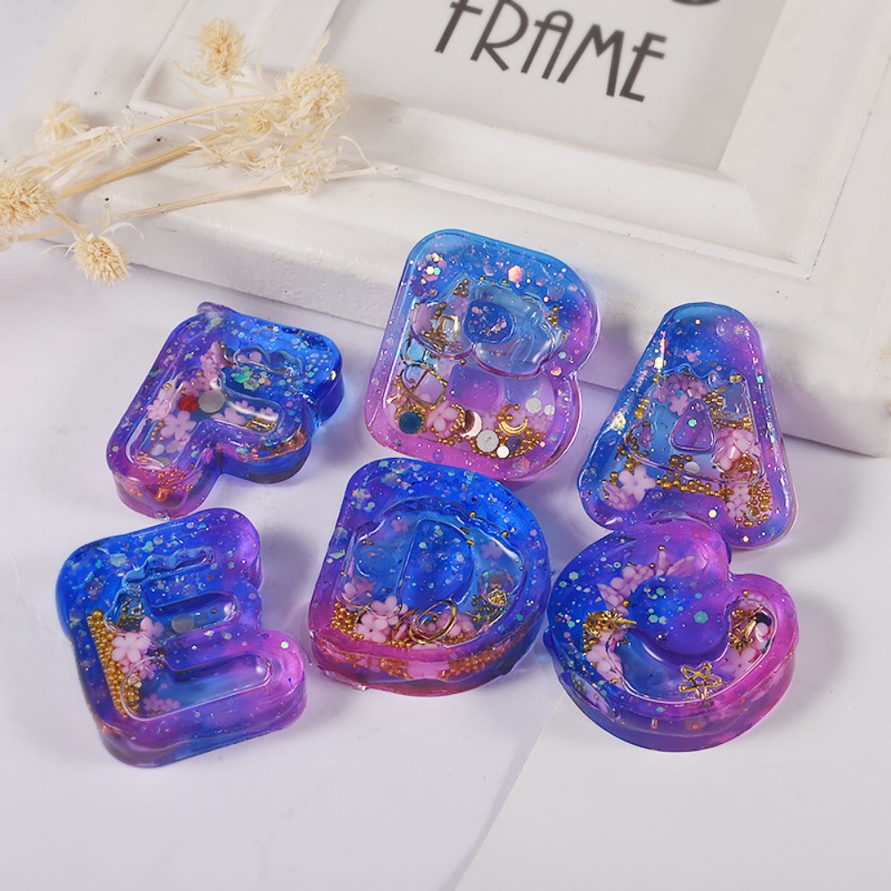 DIY レジンアート アイスクリームレター シリコンモールド - Resin Art Letter Keychain のレビューと価格