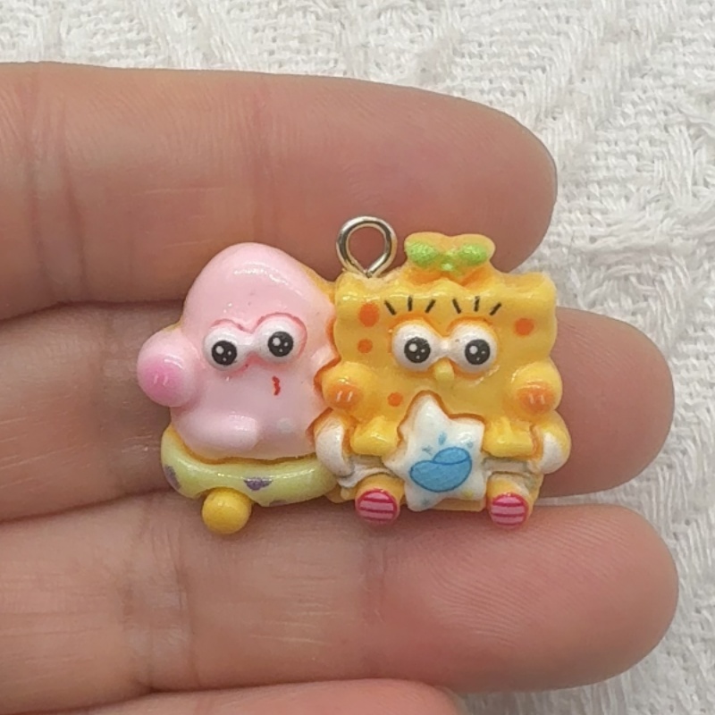 10個入り漫画風樹脂ペンダント、DIYジュエリー製作イヤリン - Resin Art Engagement のレビューと価格
