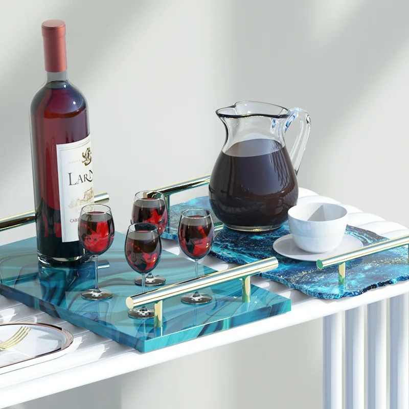 トレイエポキシ樹脂シリコンモールドDIY大型長方形ティープレ - Resin Art Equipment のレビューと価格