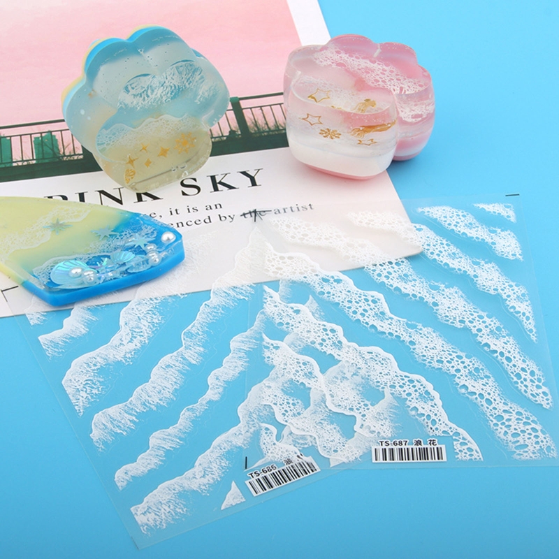 ジュエリー作りのためのエポキシ樹脂の波状ステッカー,日曜大工 - Resin Art Equipment のレビューと価格